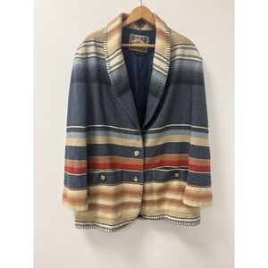 Vintage Express Jacket 90s Southwest Aztec Cowgirl Western Grannycore
